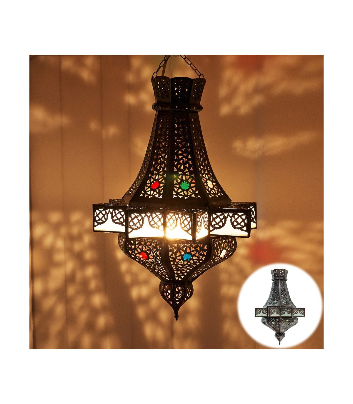 Moroccan Decoration Ceiling Lamp Andalusian Diamond Design Yahra Model