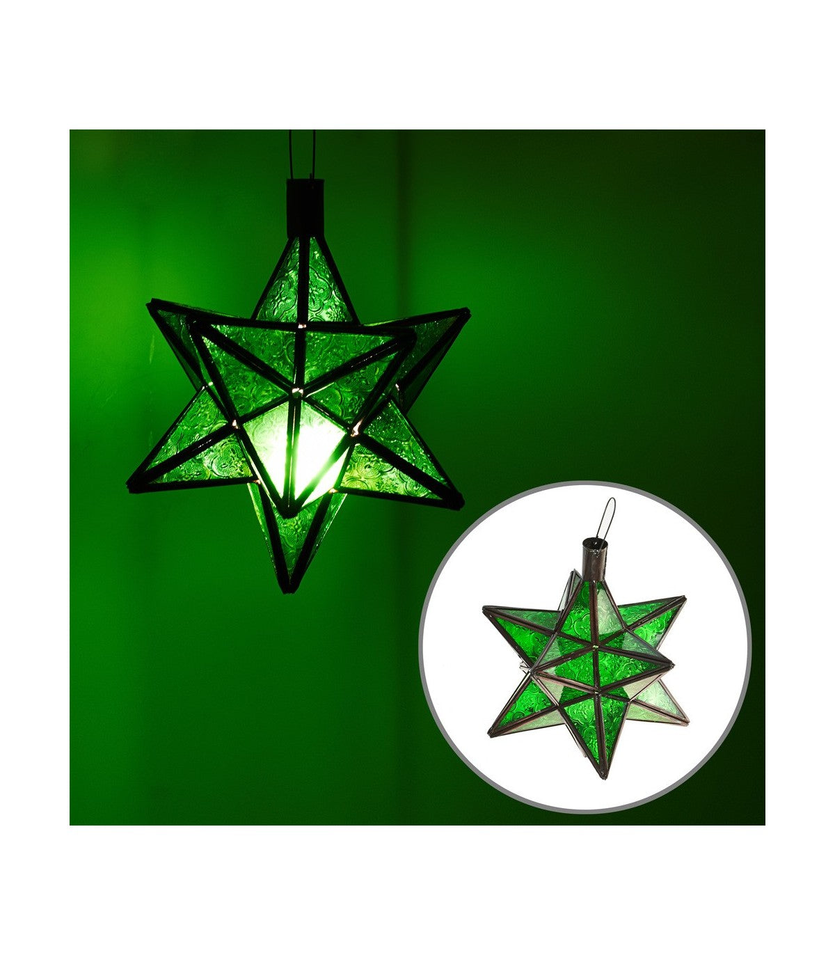Andalusian Star Ceiling Lamp - Moroccan Crafts - Nujayma Model