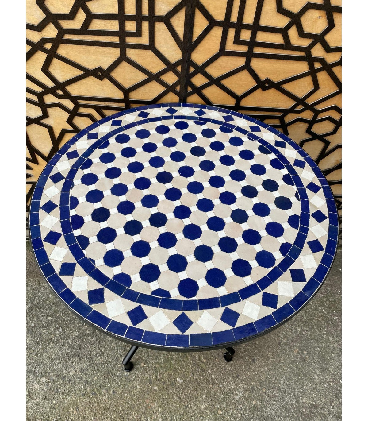 MESA JARDÍN MOSAICO ANDALUSÍ - ZELIGE AZULEJOS FEZ - MODELO RIF