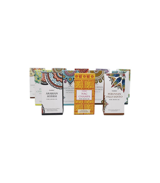 Pack 12 x Huiles Essentielles - Brûleur - Varié - Goloka 120 ml
