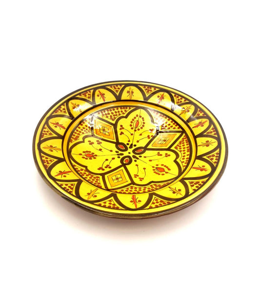 Plato Decorativo o de Mesa Azul - Cerámica Andalusí Asfi - Artesanía Marroquí - Modelo Lainun