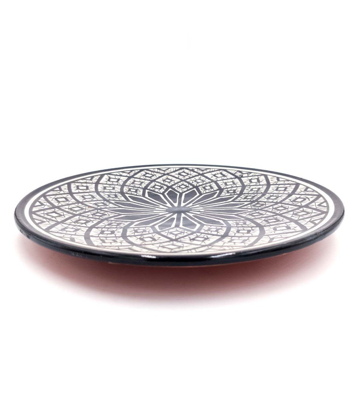Plato Trinchero Pizzero Artesanal de Asfi Pintado a Mano Al Andalus 34 CM